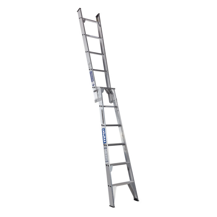 : LADaMax Australian Made Aluminium Dual Pupose Ladder 6ft - 10ft 1.8m - 3.0m. Exstended Straight position
