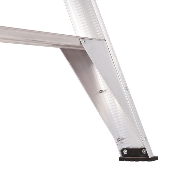 LADAMAX ALUMINIUM DUAL PURPOSE STEP LADDER STRAIGHT FOOT
