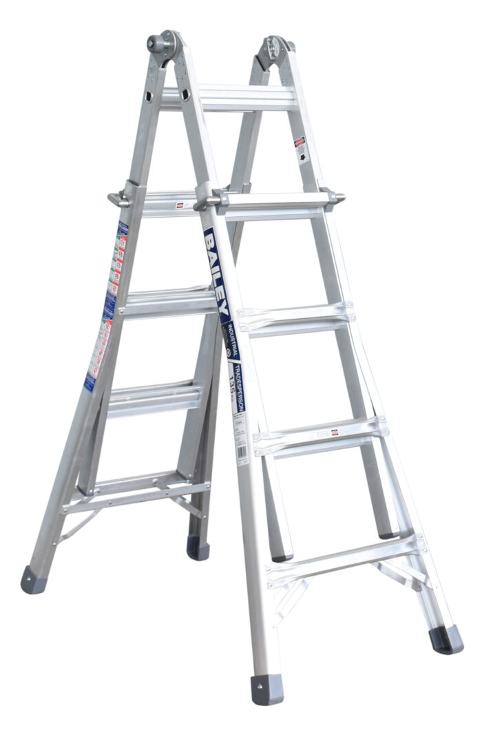Bailey Aluminium Telescopic Multi Purpose Ladder BXS 20 135kg 2.3m - 4.5m FS13644