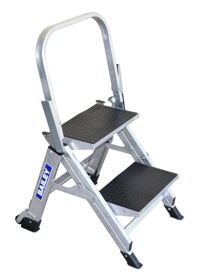 Bailey Stairway Ladder 2 Step with Safety Rail FS13750