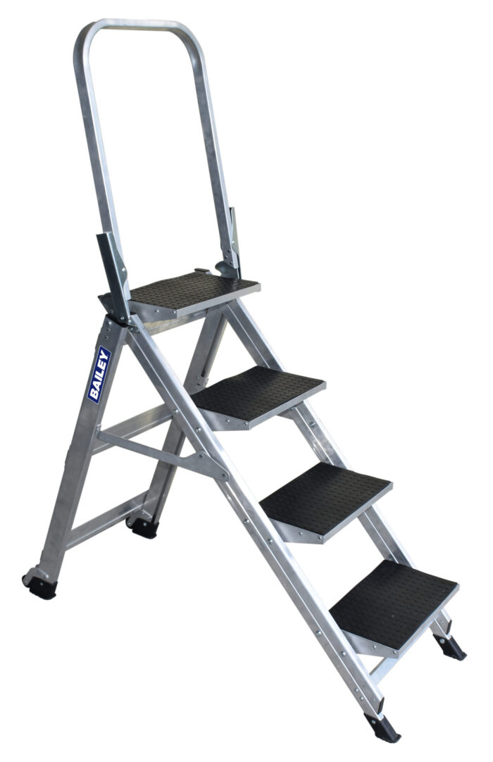 Bailey Stairway Ladder 4 Step with Safety Rail FS13752