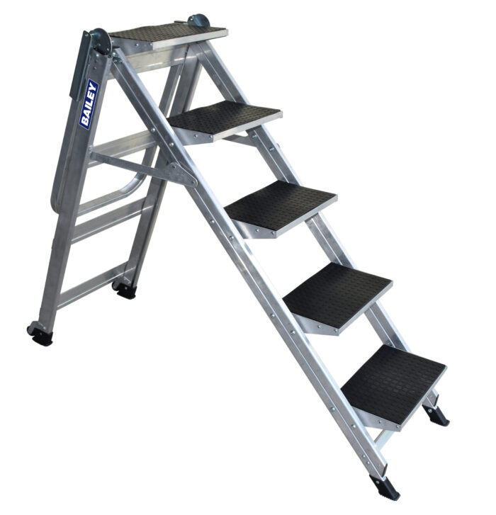 Bailey Stairway Ladder 5 Step with Safety Rail FS13753