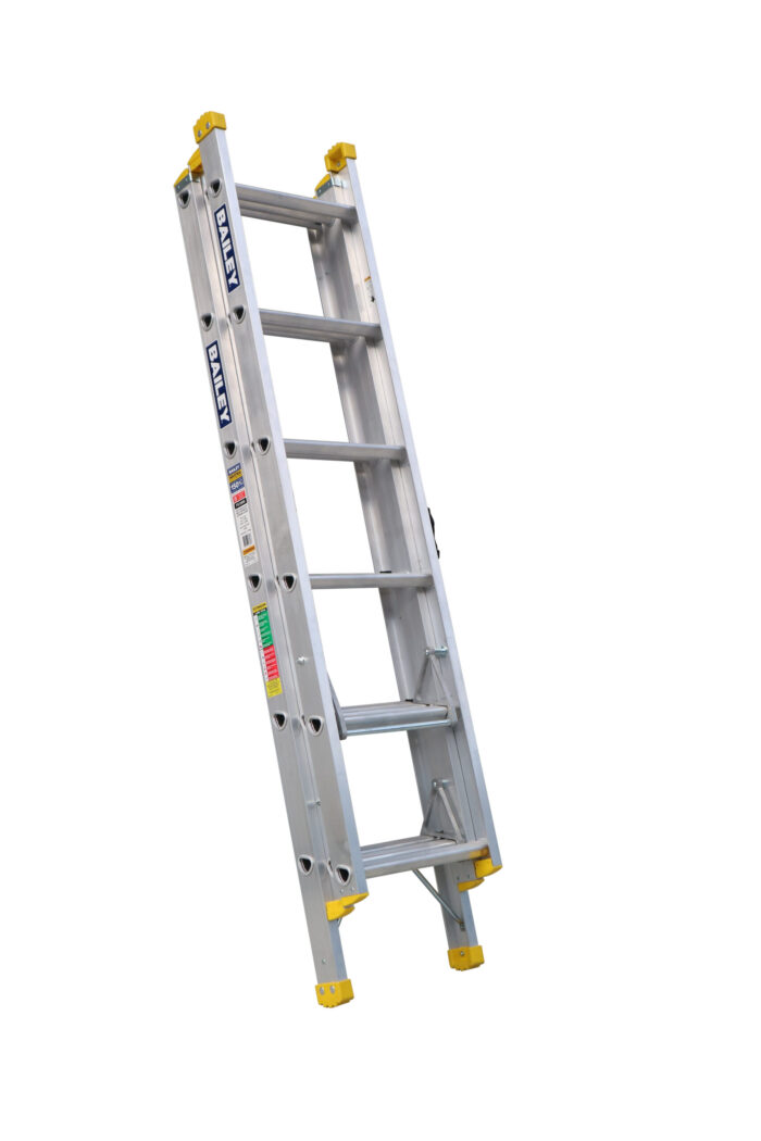 Bailey Triple Aluminium Extension Ladder 6/14 150kg 1.95m - 4.39m FS13908