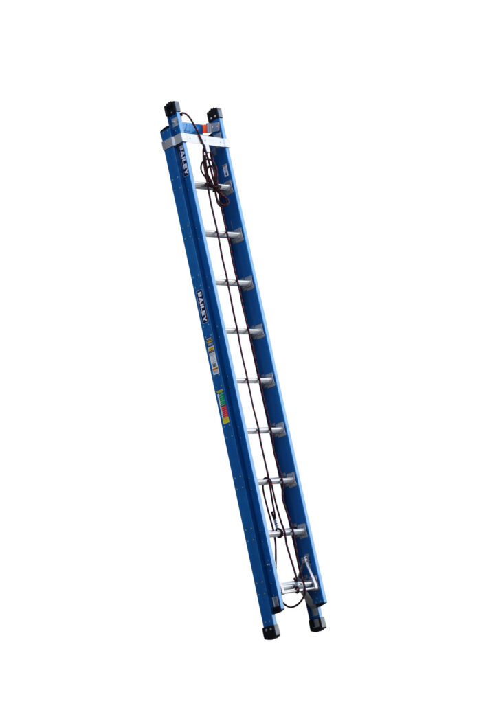 Bailey Professional Punchlock FXN 10 Fibreglass Extension Ladder with Pole Strap 170kg 3.2m - 5.3m FS13910