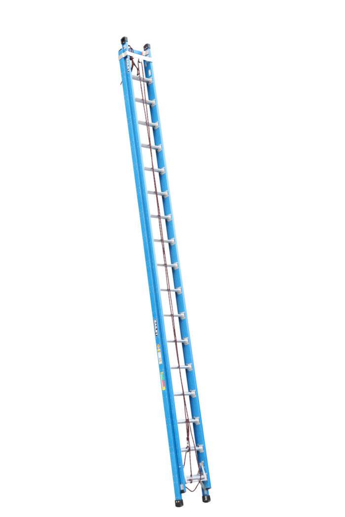 Bailey Professional Punclock FXN 18 Fibreglass Extension Ladderwith Pole Strap 5.6m-9.9m 160kg FS13914
