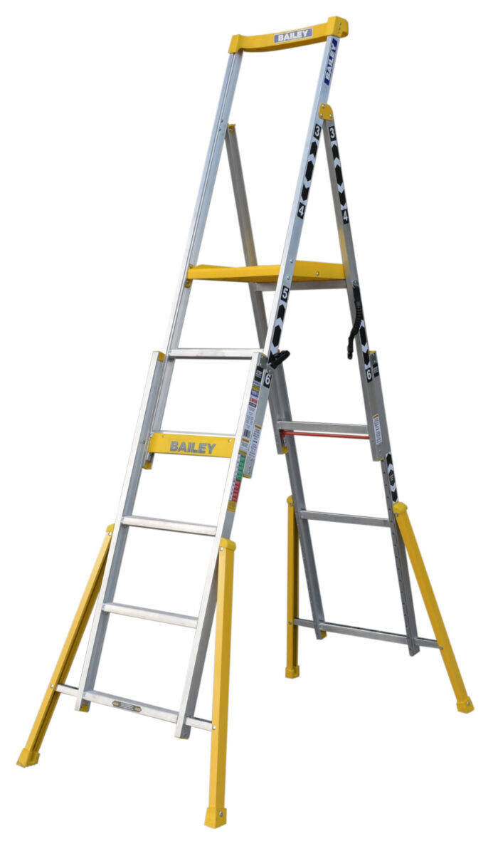 Bailey Adjustable Height Platform Ladder 0.86m -1.7m FS13999