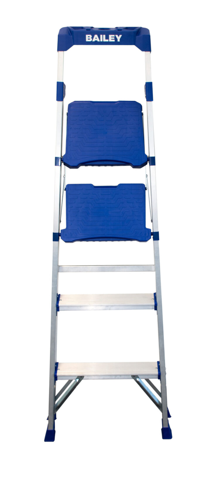 Bailey Trade Lyte Aluminium Industrial Twin Platform Ladder 4 Step 1.14m FS14041 closed