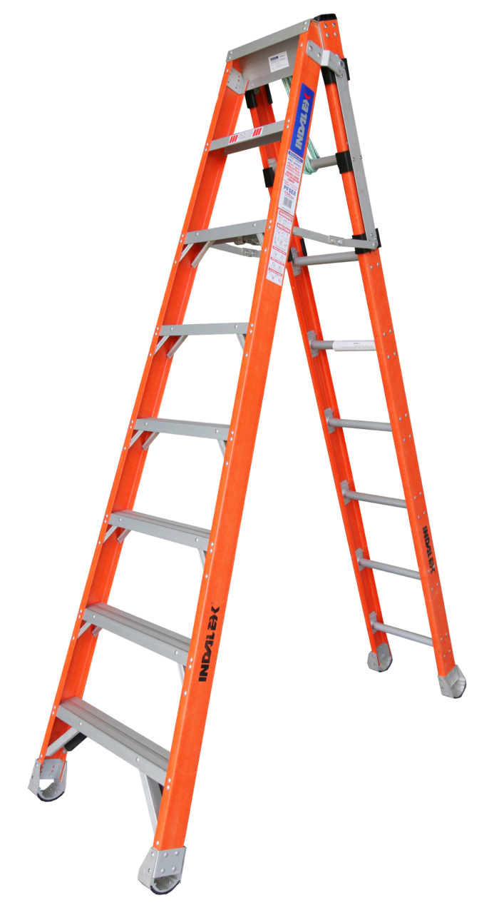 Indalex Pro Series Fibreglass Step Extension Ladder 8ft - 13ft 2.4m - 4.1m
