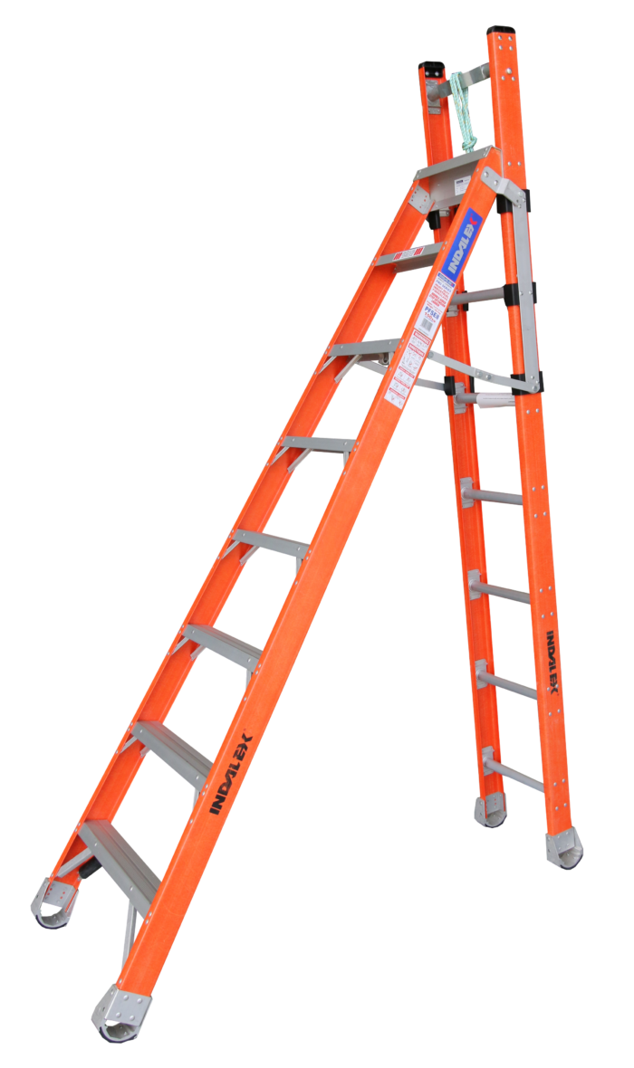 Indalex Pro Series Fibreglass Step Extension Ladder 8ft - 13ft 2.4m - 4.1m