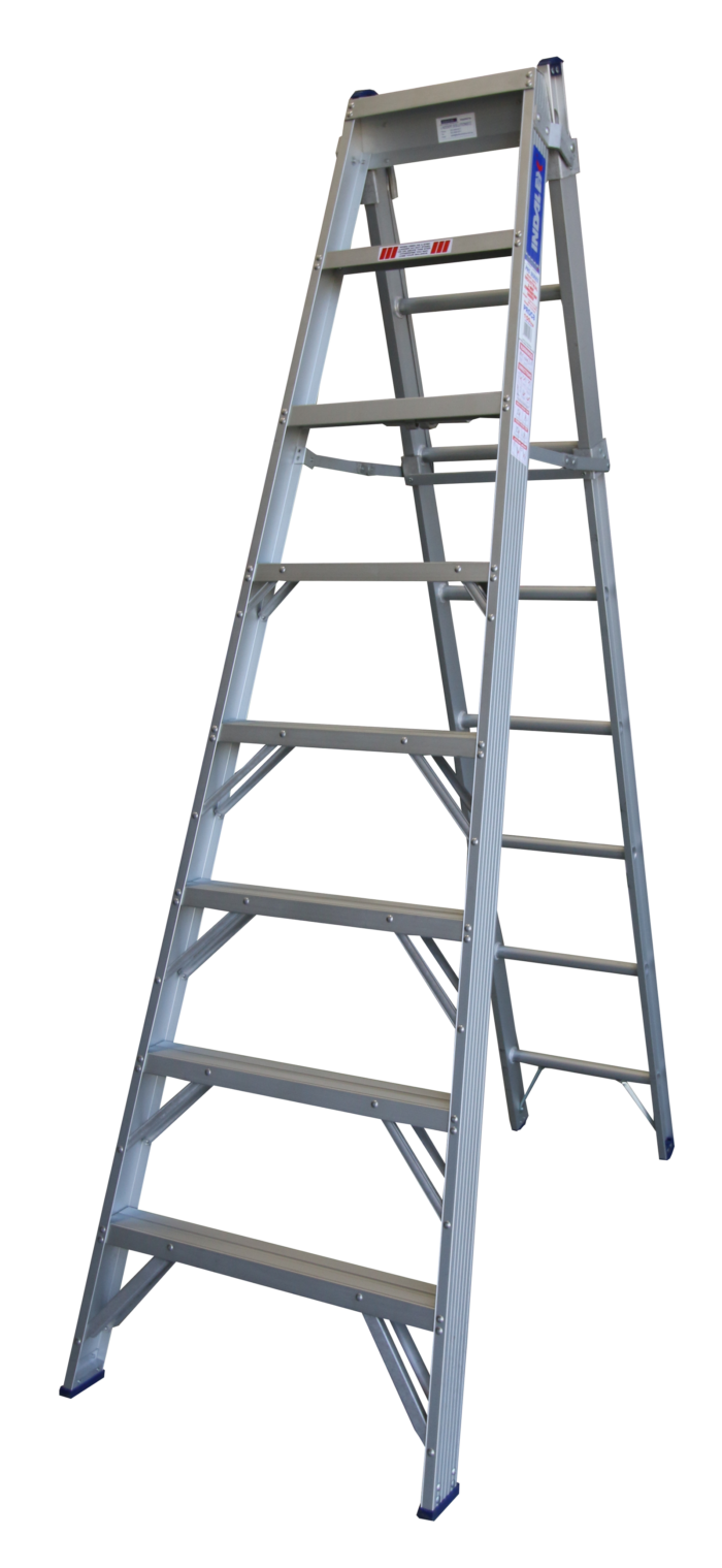 Indalex Pro Series Aluminium Step Extension Ladder 8ft - 14ft 2.4m - 4.1m PROC8