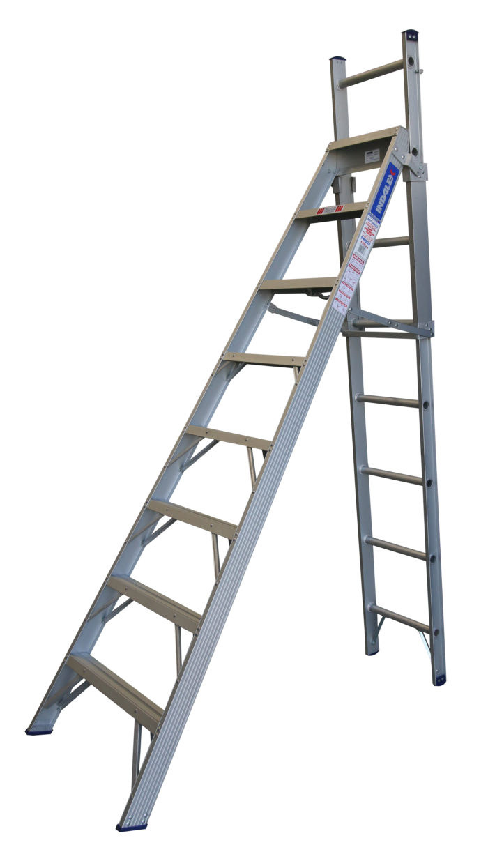 Indalex Pro Series Aluminium Step Extension Ladder 8ft - 14ft 2.4m - 4.1m PROC8