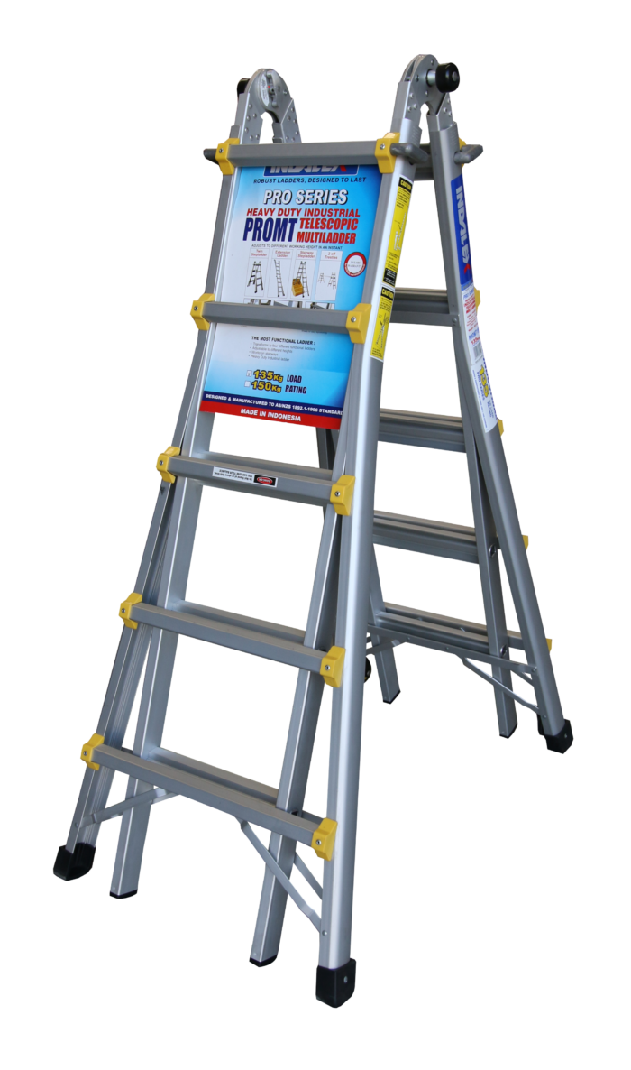 Indalex Pro-Series Aluminium Telescopic Ladder 19ft 1.6m - 5.4m PROMT19