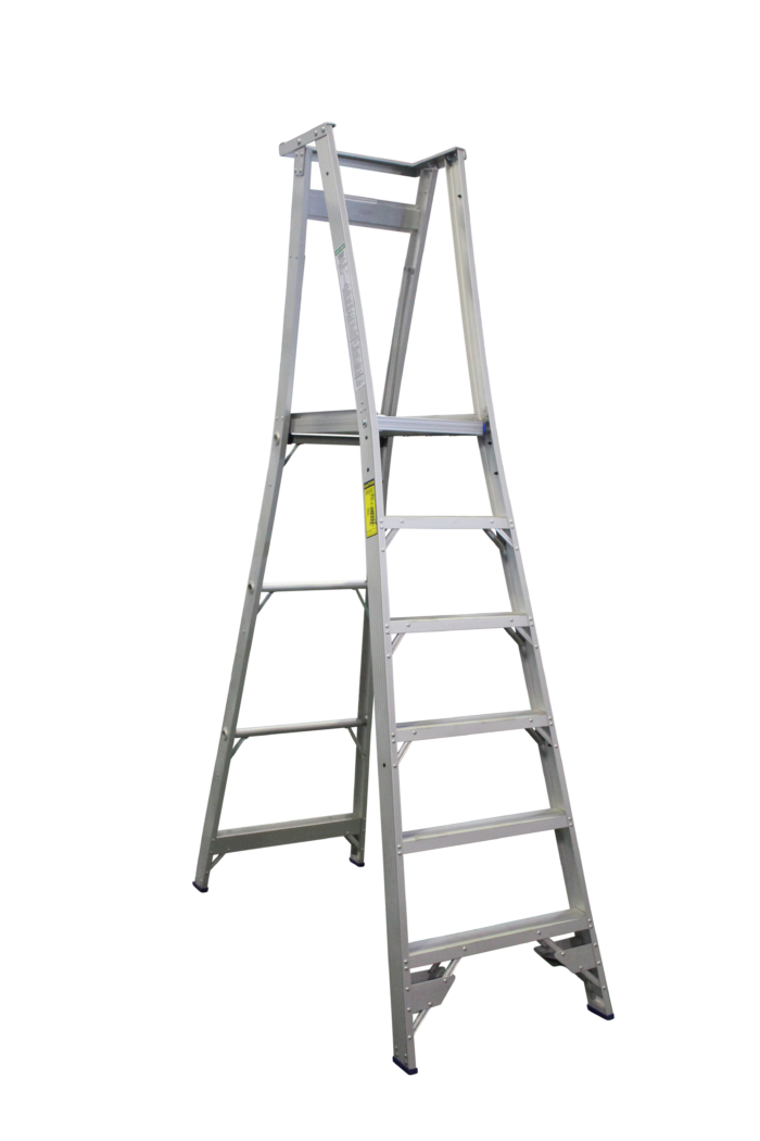 Indalex Pro Series Aluminium Platform Ladder PROP9/6, 1.8m Platform Height, open view