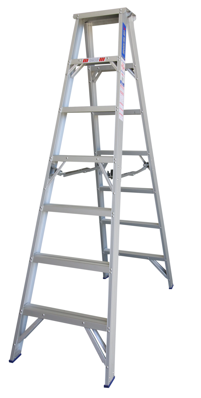 Indalex Pro Series Double Sided Aluminium Step Ladder 7ft 2.1m PROS7D