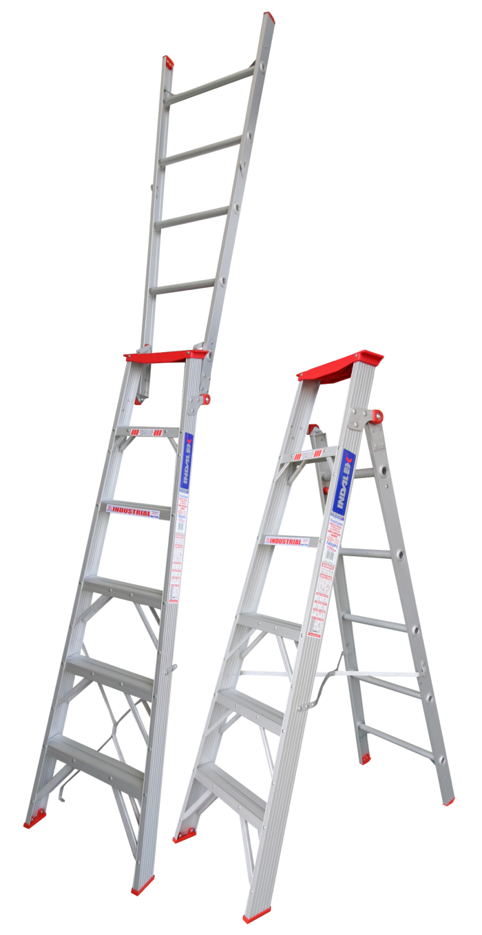 Indalex Tradesman Aluminium Dual Purpose Ladder 6ft-10ft 1.8m-3.2m TRDDP6