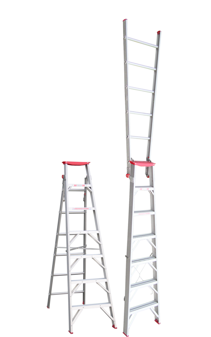 Indalex Tradesman Aluminium Dual Purpose Ladder 7ft-12ft 2.1m-3.8m