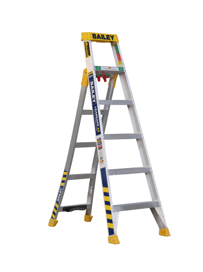 Bailey LEANSAFE X3 3 in 1 ladder – Dual purpose, Step, Leaning, Straight Ladder 6ft -10ft 1.8m – 2.9m FS14129