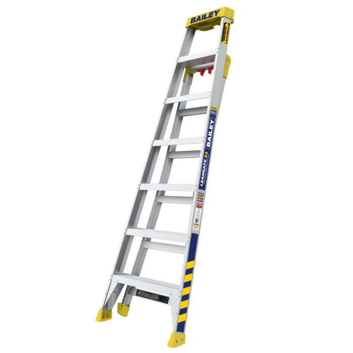 Bailey LEANSAFE X3 3 in 1 ladder – Dual purpose, Step, Leaning, Straight Ladder 7ft -12ft 2.1m – 3.5m FS14130