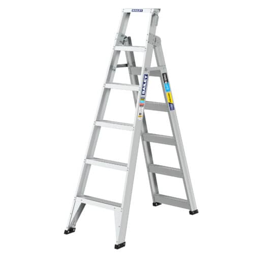 Bailey Trade Lyte Dual Purpose 6 Step 150kg load raring, FS14022, open A Frame view