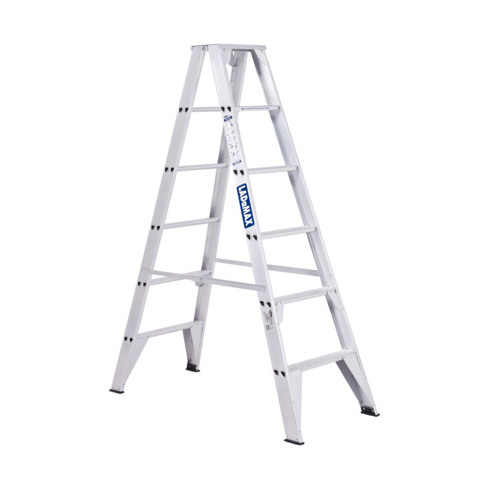 Ladamax Aluminium ladder 6'1.2m DS062 Open position