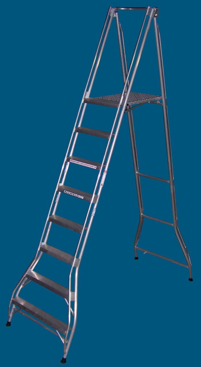 Allweld Folding Platform ladder FPS24 8 step Australian made.