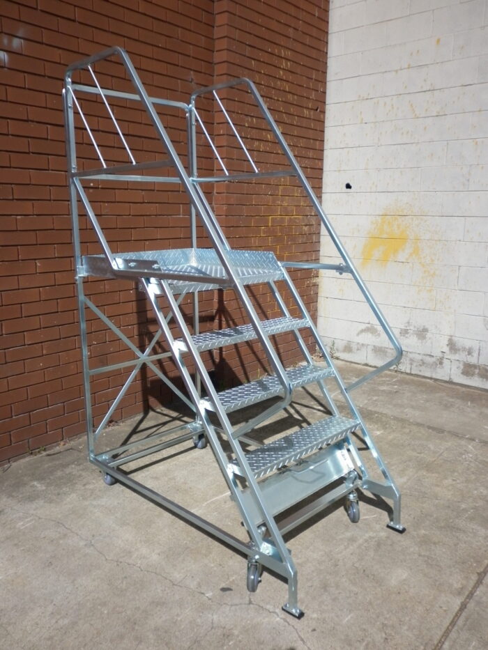 BJ Turner Order Picking Steel Platform Ladder 5 Step Platform Height 1.19m