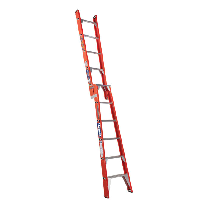 LADaMax Dual Purpose Fibreglass Ladder 150kg 6ft - 10ft 1.8m - 3.0m
