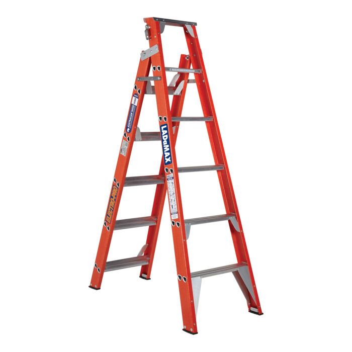 LADaMax Dual Purpose Fibreglass Ladder 150kg 6ft - 10ft 1.8m - 3.0m