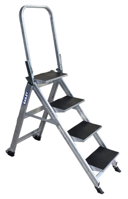 Bailey Stairway Ladder 4 Step with Safety Rail FS13752