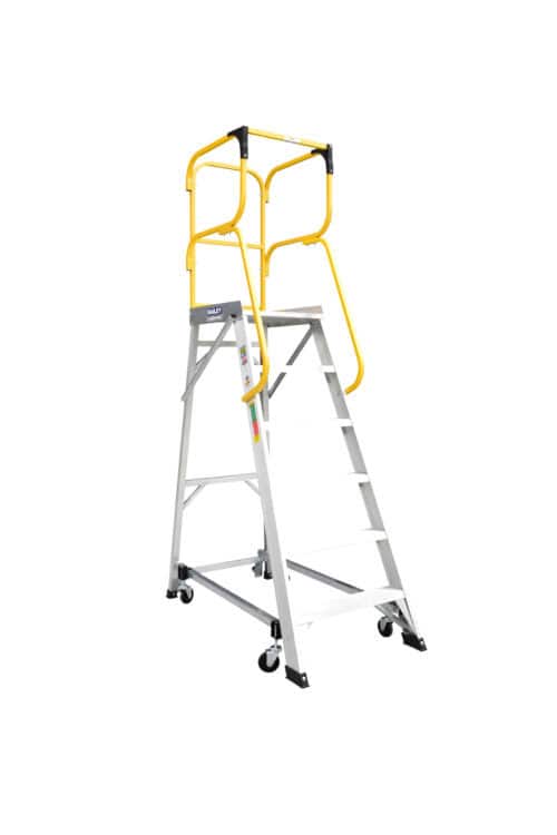 Bailey Aluminium Order Picking Platform Ladder 6 MK3 1.65m 150kg FS13877