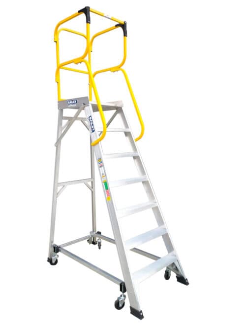 Bailey Aluminium Order Picking Platform Ladder 7 MK3 1.93m 150kg FS138781
