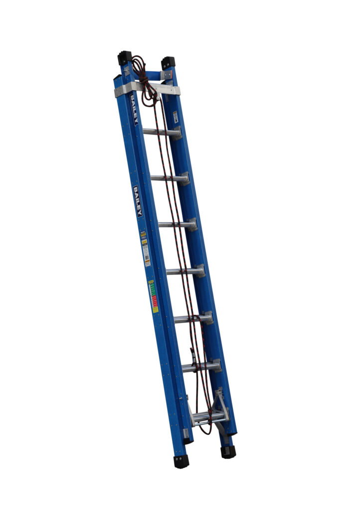 Bailey Professional Punchlock FXN 8 Fibreglass Extension Ladder with Pole Strap 170kg 2.6m - 4.1 FS13909