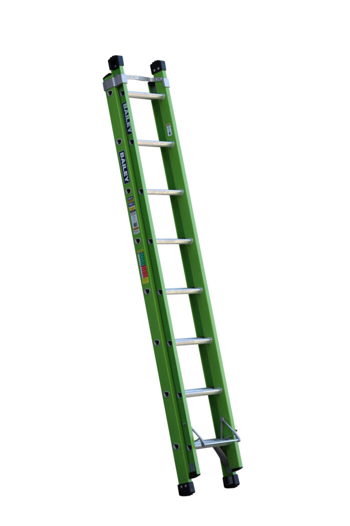 Bailey Professional Punchlock FSXN 8 Fibreglass Extension Ladder with Vee Rung 2.6m - 4.1m 150kg FS13917