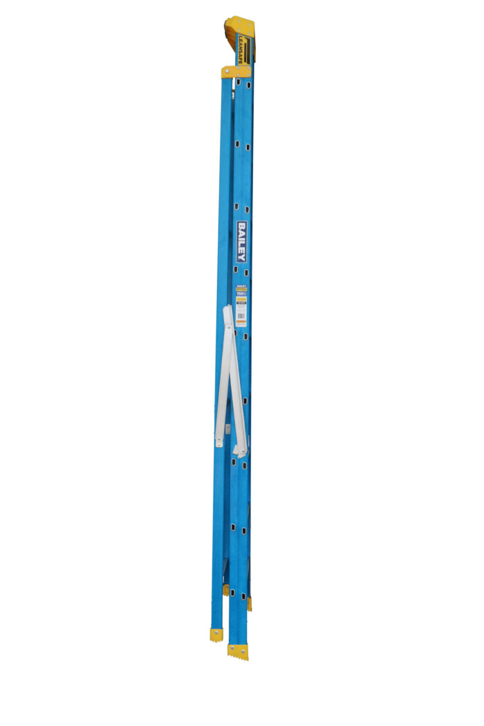 Bailey Pro Punchlock Leansafe Fibreglass Single Sided Step Ladder 10ft 3.0m FS13975 side closed