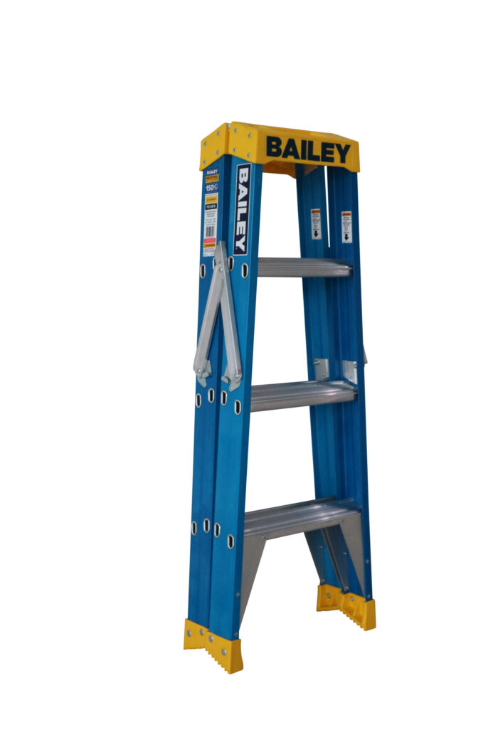 Bailey Professional Punchlock Fibreglass Double Sided Step Ladder 4ft 1.2m FS13978 closed