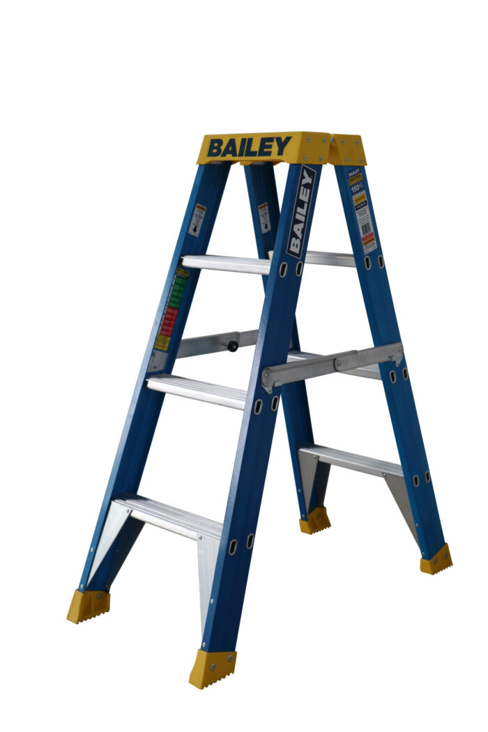 Bailey Professional Punchlock Fibreglass Double Sided Step Ladder 4ft 1.2m FS13978