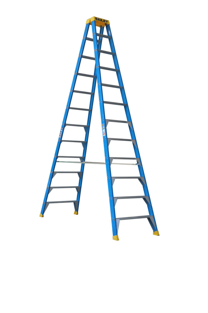 Bailey Professional Punchlock Fibreglass Double Sided Step Ladder 12ft 3.6m FS13984
