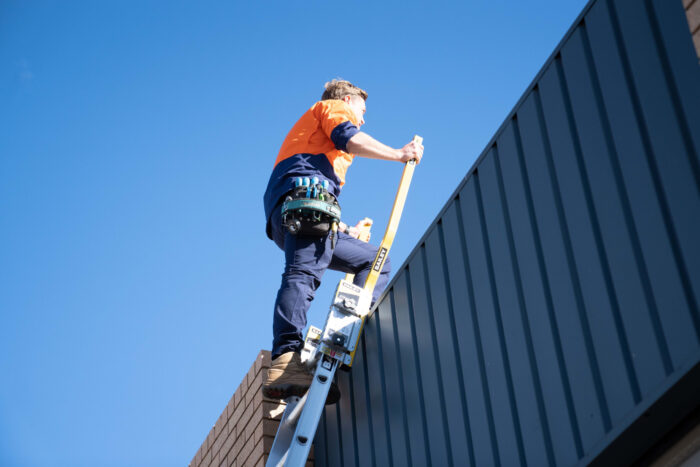FS14000 MAN CLIMBINGT HRU bailey step thru safety handrail
