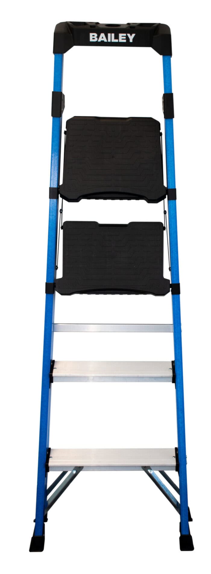Baily Trade Lyte Fibreglass slimline Industrial Twin Platform Ladder 4 Step 1.14m FS14043