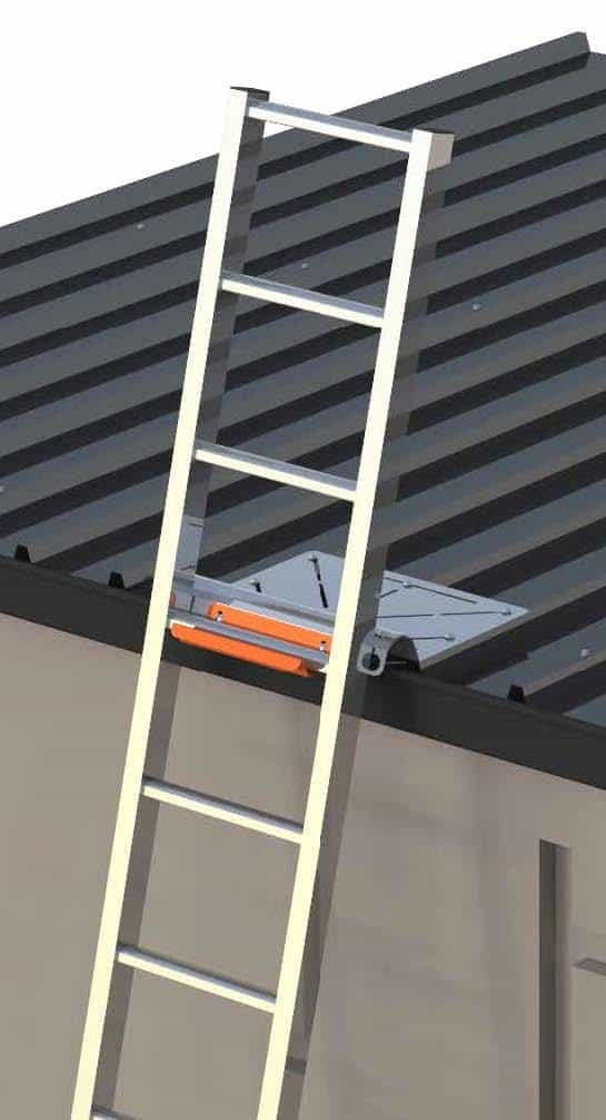 Ladder support horizontal roof bracket