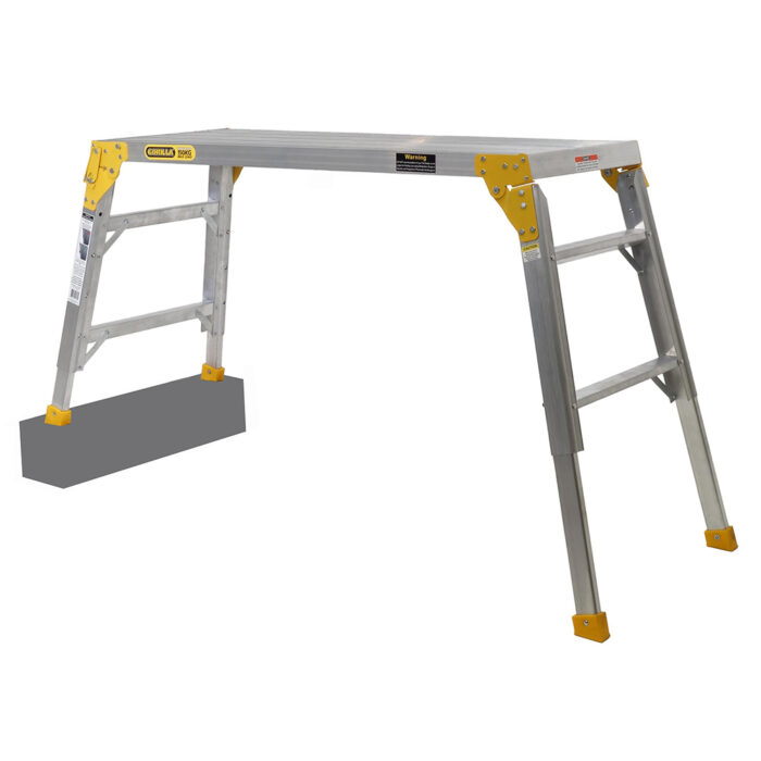 Gorilla Aluminium Adjustable 450mm Work Platform on step MW105