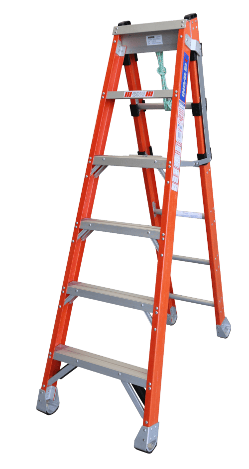 Indalex Pro Series Fibreglass Step Extension Ladder 6ft-11ft 1.8m - 3.0m