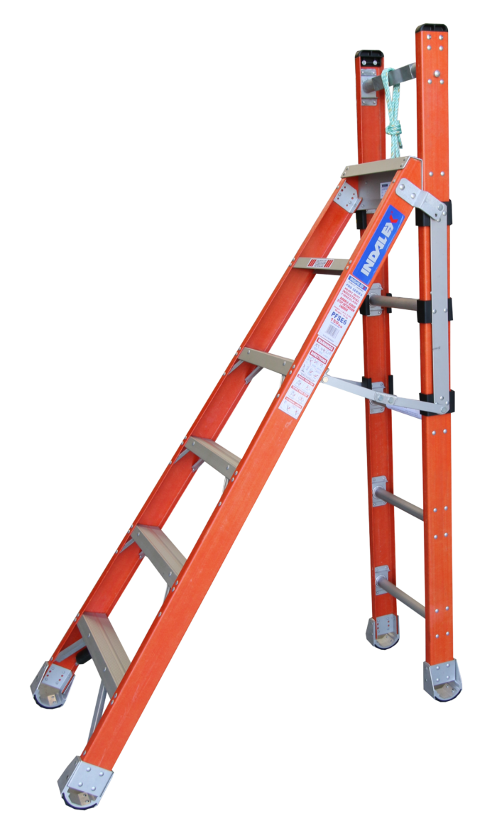 Indalex PFSE6 Pro Series Fibreglass Step Extension Ladder 6ft-11ft 1.8m - 3.0m