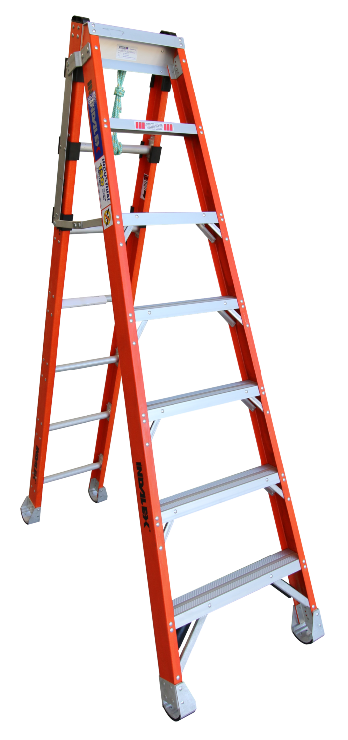Indalex Pro Series Fibreglass Step Extension Ladder 7ft - 12ft 2.1m - 3.5m