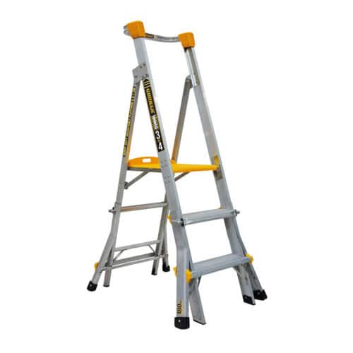 Gorilla Aluminium Adjustable Platform Ladder 0.9-1.2 PL0304 HD