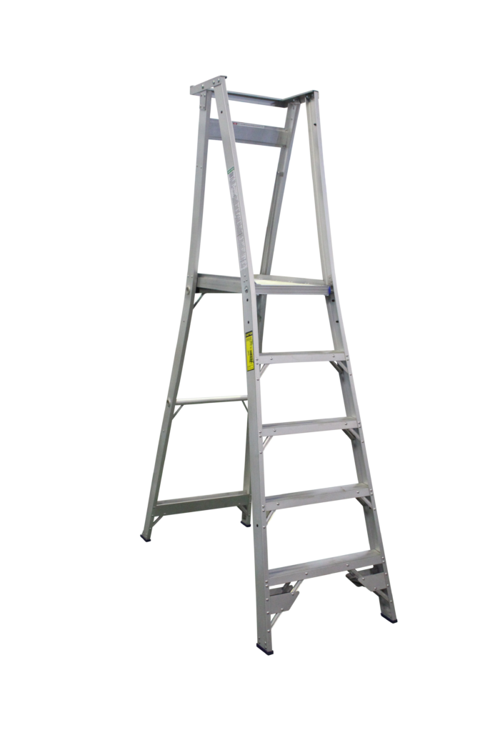 Indalex Pro Series Aluminium Platform Ladder PROP 8/5, 1.5m Platform Height, OPEN VIEW