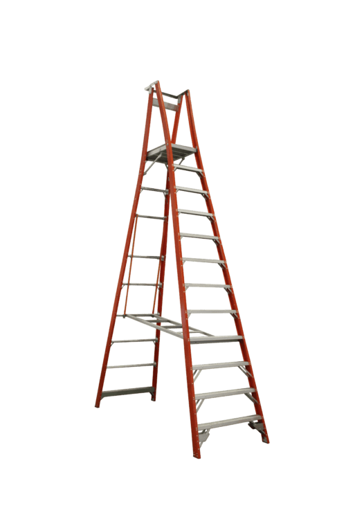 PROPF15/12 Indalex Pro Series Fibreglass Platform Ladder, open position
