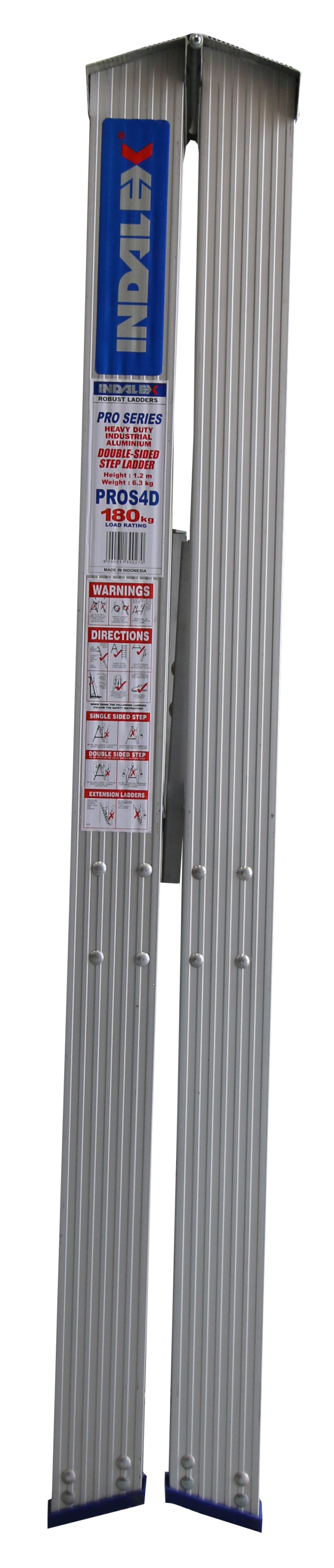 Indalex Pro Series Double Sided Aluminium Step Ladder 4ft 0.9m PROS4D-Closed position
