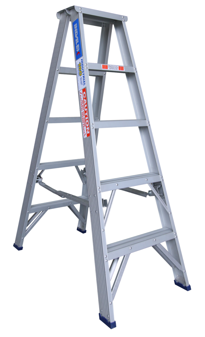 Indalex Pro Series Double Sided Aluminium Step Ladder 5ft 1.5m PROS5D