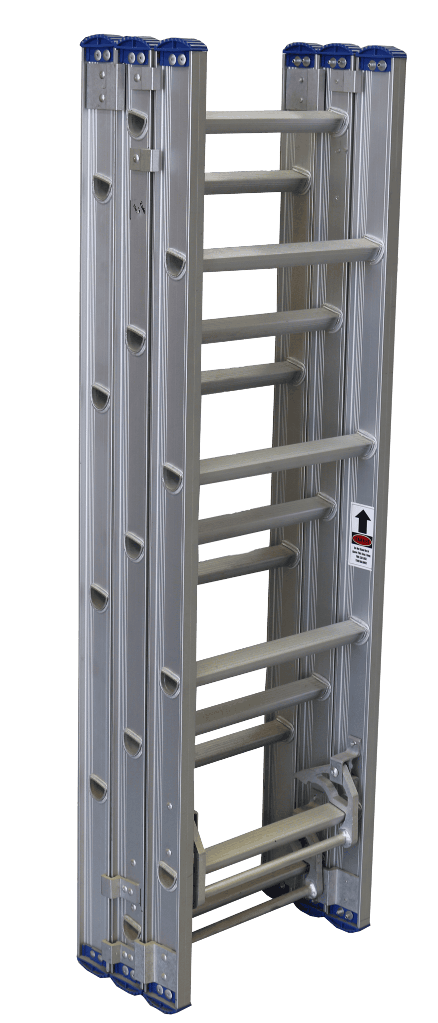 INDALEX Pro Series Aluminium Triple Extension Ladder 12ft 1.4m - 3.6m ...